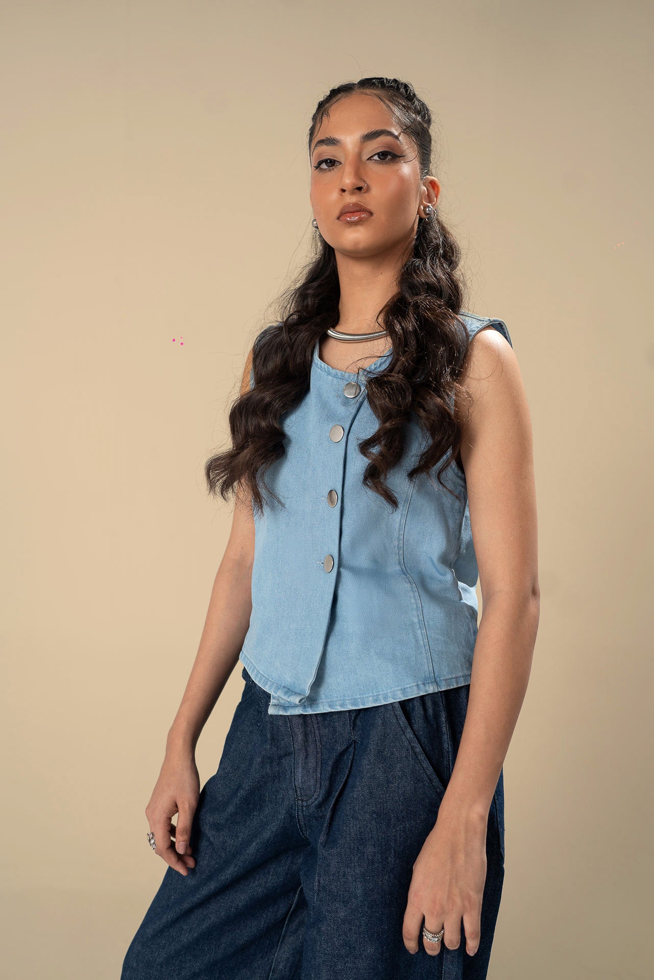 DENIM WAISTCOAT