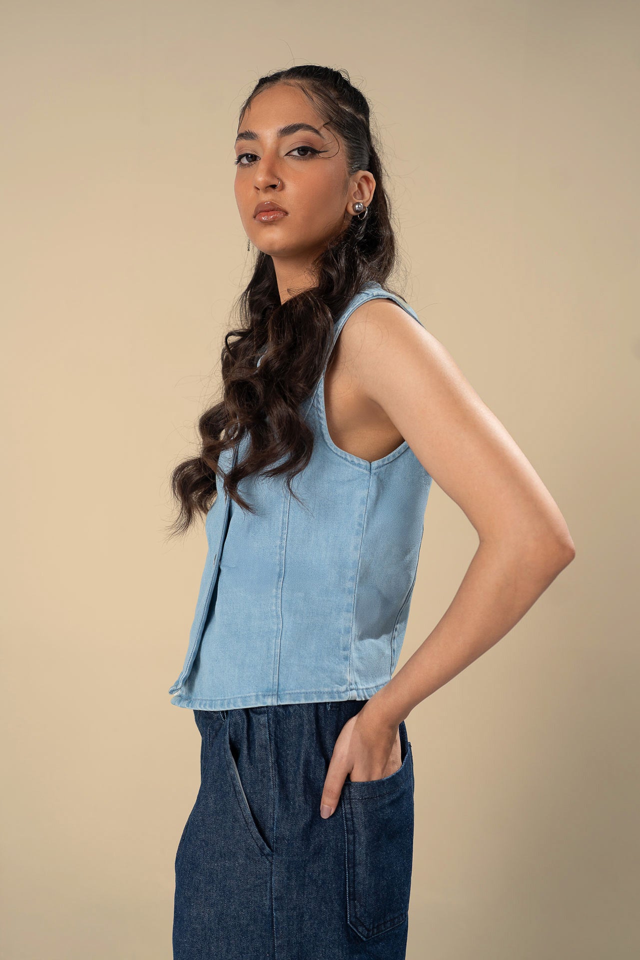 DENIM WAISTCOAT