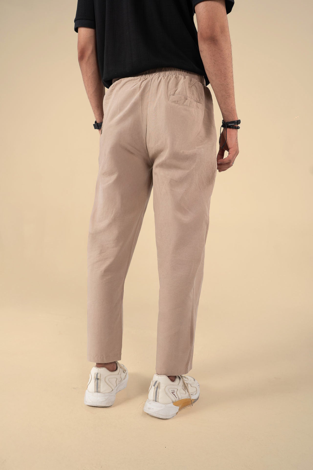 REGULAR FIT LINEN COMFORT TROUSERS